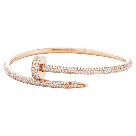 cartier nail bracelet diamond|cartier juste un clou diamonds.